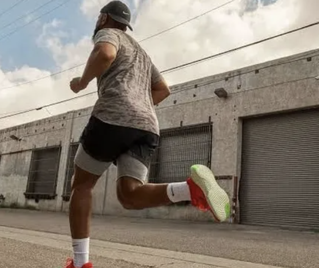 Man running on the street